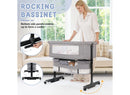 Foldable Portable Baby Bassinet - Grey