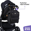 Mani Backpack Diaper Bag - Black