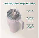 40oz Vacuum Insulated Stainless Steel Straw Tumbler - Cotton Candy