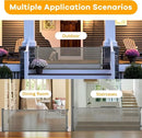177" Retractable Baby Gate, Folding Security Gates for Kids, Extra Wide Mesh Barrier Door for Dogs, Useful Safety Gates for Stair, Hallways, Kitchens, Indoor, Outdoor, Bedrooms - Grey