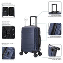 Lightweight Hardside Carry-On Spinner Suitcase - Blue