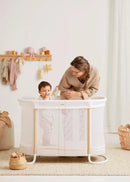 2-in-1 Baby Crib - White