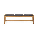 Cambria - Rustic 3 Seater Bench - Teak