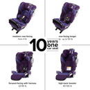 Radian 3RXT SafePlus Max All-in-One Convertible Car Seat - Purple Wildberry
