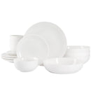16pc Ceramic Gracious Dining Dinnerware Set - White