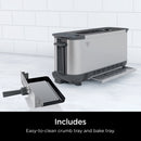 Ninja Foodi 2-in-1 Flip Toaster Oven ST100 in Stainless Steel