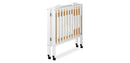3 in-1 Portable Folding Stationary Side Crib, White