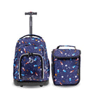 Kids' 16" Rolling Backpack and Lunch Bag - Spaceship