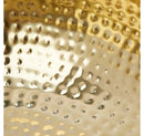 Round Hammered Metal Bowl - Gold Finish