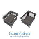 Swift Baby Playpen with Mat - Classic Graphite
