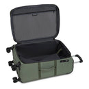 Zurich Softside Medium Checked Spinner Suitcase - Green: Tear-Resistant Luggage