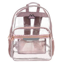 Clear Backpack - Rose: Water-Resistant School Bag for Kids