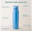 Vacuum Insulated Stainless Steel Water Bottle - Blue