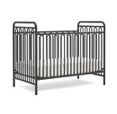 Darcy 4-in-1 Metal Convertible Crib - Charcoal