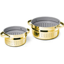 Small & Large Steamer Set - Gold