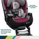 Grow and Go Extend ‘n Ride LX All-in-One Convertible Car Seat - Black Pepper