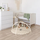 Baby Play Gym - Soft Cotton Mat with 6 Toys
