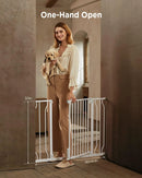 Baby Gate for Stairs and Doorways - White