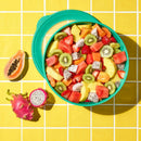 10.88qt XL Melamine Mixing Bowl with Lid Green