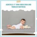 Asheville 4” Firm Fiber Crib And Toddler Mattress Grey