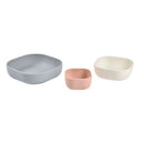 3 Piece Silicone Nesting Bowl Set - Grey