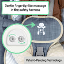 2-in-1 Happy Belly Rock To Bounce Massage Baby Seat - Chambray