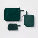 3pc Toiletry Kit and Bag - Green