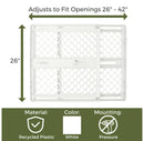 Recycled Plastic Baby Gate - White