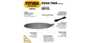 13" Non-Stick Dosa Tava Griddle - Aluminum