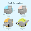 Suzy Electronic Swivel Recliner - Frost Grey