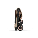 COYA Stroller - Rose Gold Frame + Cozy Beige Seat