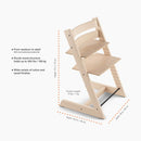 Tripp Trapp High Chair 2 with Adjustable Baby Set - Natural