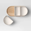 Ceramic Sectioned Serving Bowl Set - 4 Pieces
