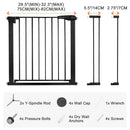 30" Tall Baby Gate - Black