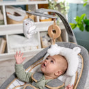 Plush Modern Baby Rocker & Stationary Seat - Beige