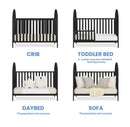 Milano 4-in-1 Convertible Crib - Midnight Gray