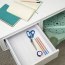 18"x6ft Grip Prints Premium White: Non-Adhesive Nonskid Shelf Liner