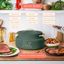 6 Qt Electric Multi-Cooker - Thyme Green