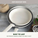 Rio Advanced 2pc (10" and 12") Ceramic Nonstick Fry Pan Set - Cream