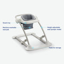 Jumpstart 4-in-1 Infant Activity Bouncer Baby Bouncer Seat - Pristine, Blue