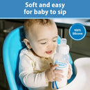 Milestones Options+ Sippy Spouts, Narrow, Soft 100% Silicone Baby Bottle Sippy Spout, 6m+, 2 Count (Pack of 1)