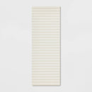 1'8"x5" Low Profile Kitchen Runner - Oatmeal Striped