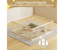 Wooden Baby Playpen - Adjustable Gate