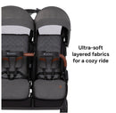 York Compact Side-By-Side Double Full Size Stroller - Cosmic Gray