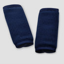 Car Seat Head Support and Strap Covers - Navy Waffle