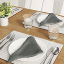 Easy Care Cotton Napkins - Gray