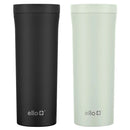 Arabica 18oz Stainless Steel Travel Mug 2-pack - Black/Green