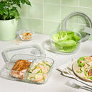 4-Cup Round Glass Food Storage Container