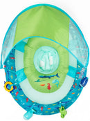 Inflatable Infant Spring Float with Canopy - Turquoise