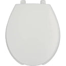 Commercial Open Front Toilet Seat in White - Durable Plastic Design